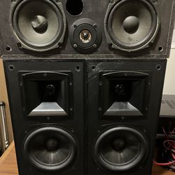 2 Klipsch SB2 Speakers & 1 Sony SS CN290 Speaker