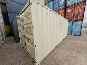 NEW 20ft Beige One Trip Shipping Containers For Sale 