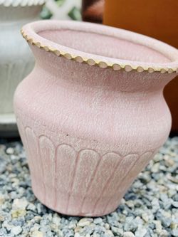 $20 Each Pink Mexican Clay Planters 