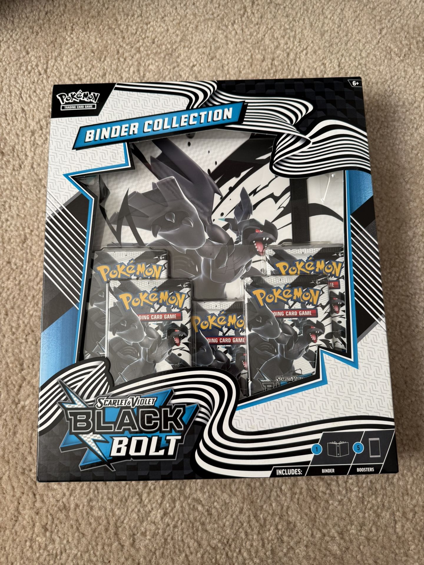 black pokemon card binder Amazon.com: Pokemon TCG Scarlet & Violet 10.5 Black Bolt Binder Box : Toys  & Games