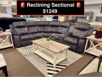 New Sectional With 3 Recliners