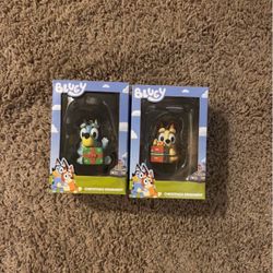 Bluey And Bingo Christmas Ornaments