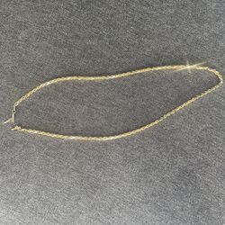 10k Gold Rope Chain 18inch