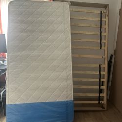 Twin mattress And Roll Out Frame 