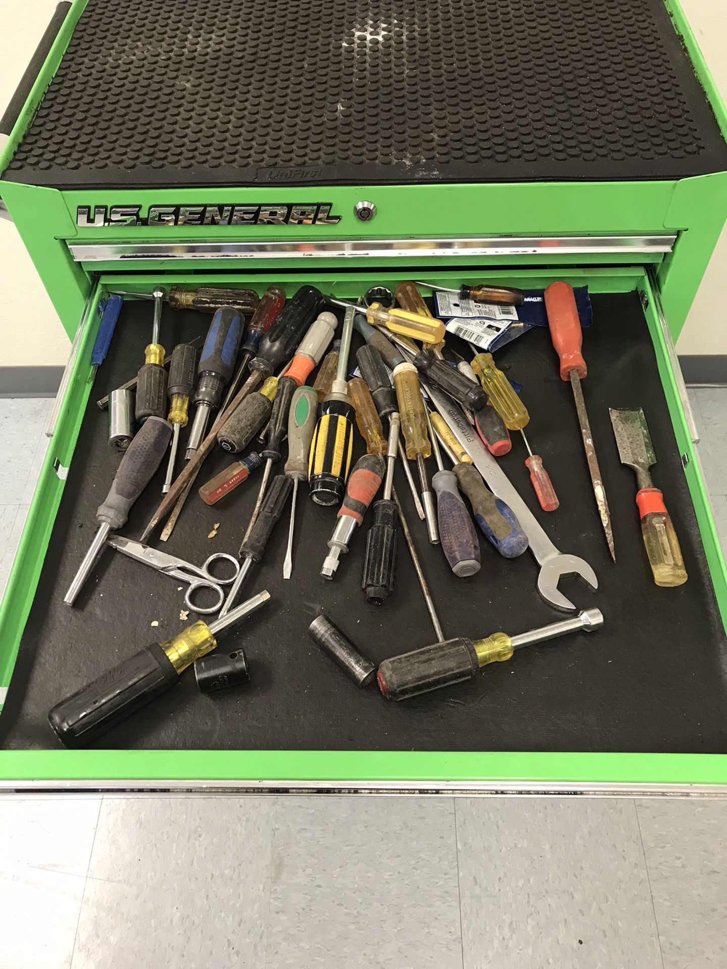 Us general tool box green Clearance