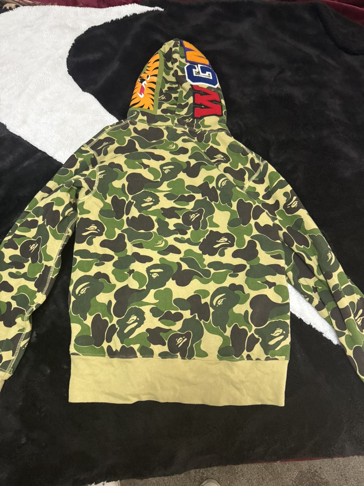 Green BAPE 1st Camo Shark Full Zip Hoodie