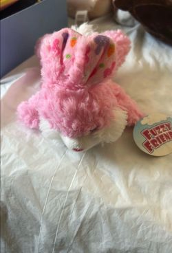 Pink bunny plush