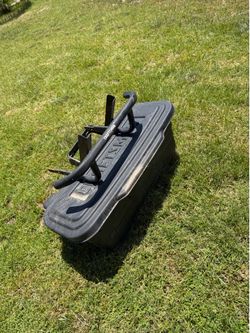 craftsman riding lawnmower toolbox and front guard