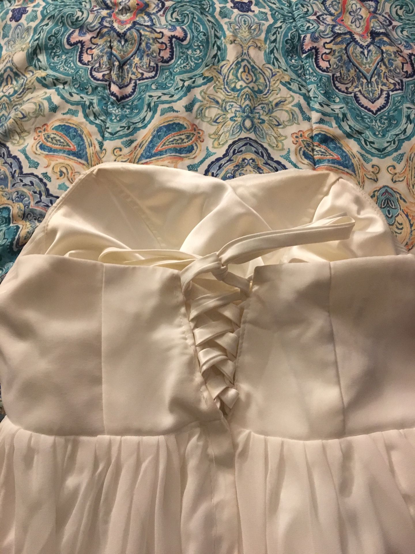 White high low dress