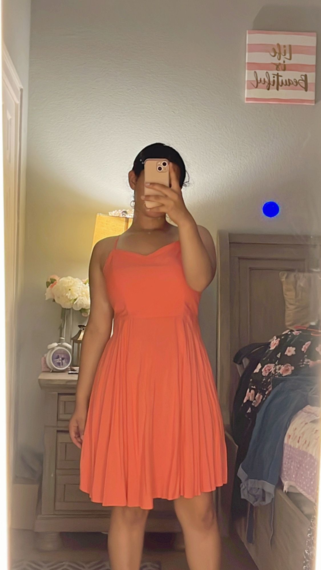 Pink Orange Dress