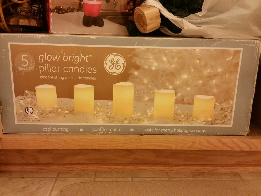 GE GLOW.BRIGHT pillar candles