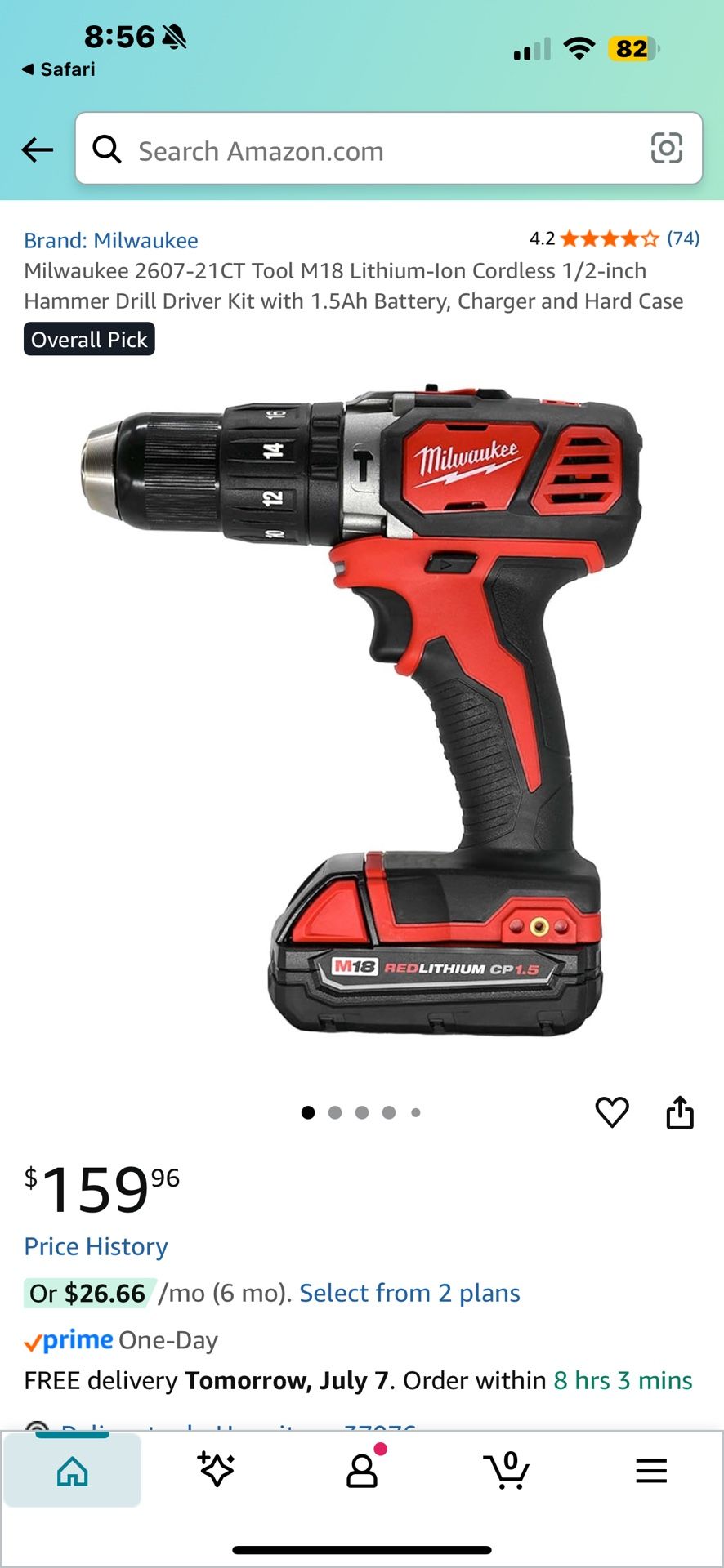 Milwaukee Hammer Drill , Gently Used Twice