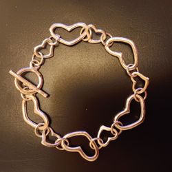 Silver Heart Bracelet 