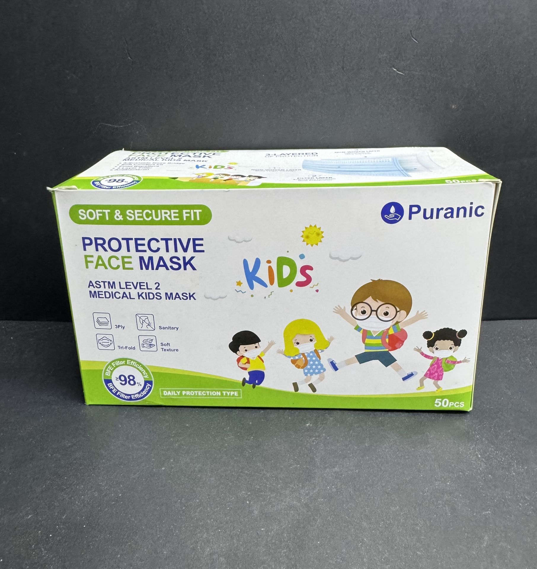 Kids Protective Face Mask 50 PCS 3 Ply Ear loop Breathable & Comfortable Mask