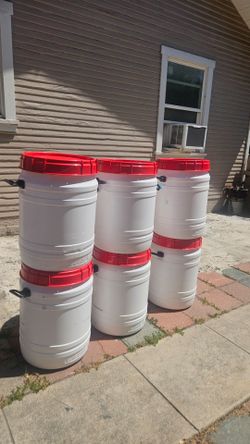 Barriles Barrel Dog Food Container Linpios De Quimico Para Guardar Cualquier Cosa Ontario $22 Each