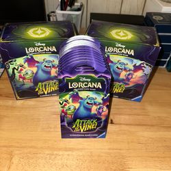 Disney Lorcana Attack of the Vine Illumineer's Trove Sets & Booster Sleeve Packs / NEW
