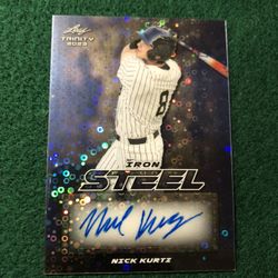 Nick Kurtz Autographed Card Numbered 