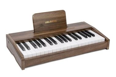 Kids Piano Keyboard Wood with 37 Keys New, Open Box Uses 3 AA Batteries