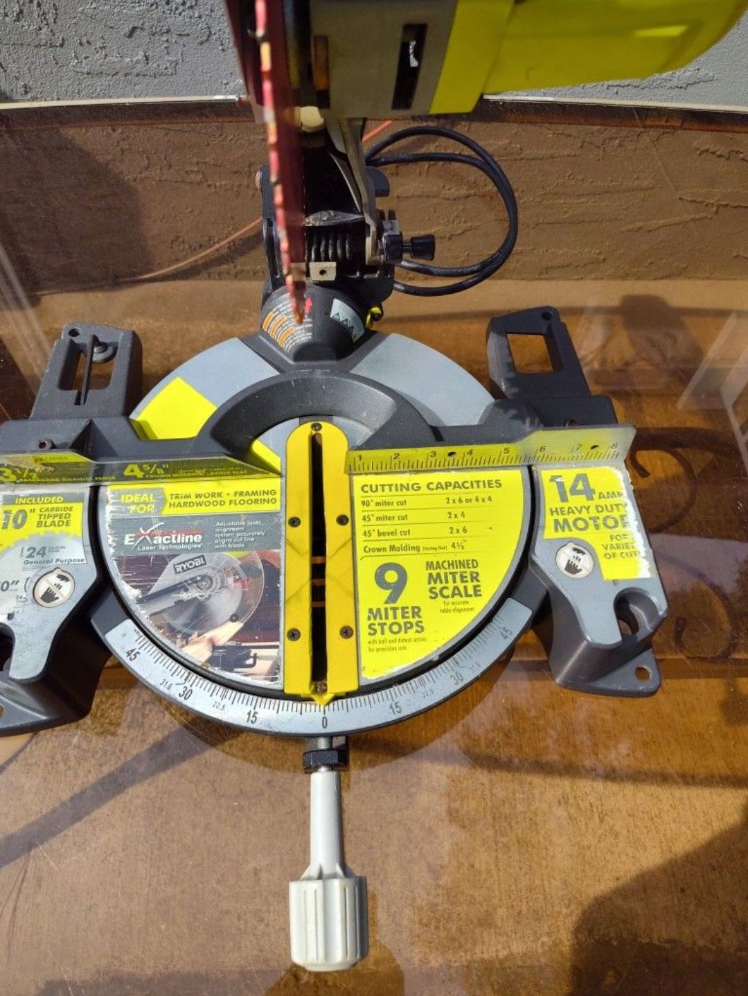 Ryobi 13 Amp Corded 10 In Miter Saw With LED Cutline Indicator
