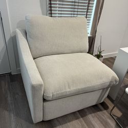 Kennedy Cream Power LAF Recliner Sofa From Living Spaces 