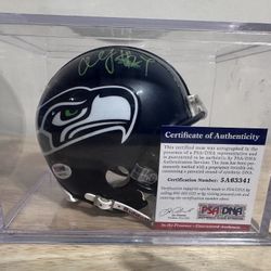Lot Of 29 Autographed Mini Helmets With Cases. Marshawn Lynch, Richard Sherman, Russell Wilson, +