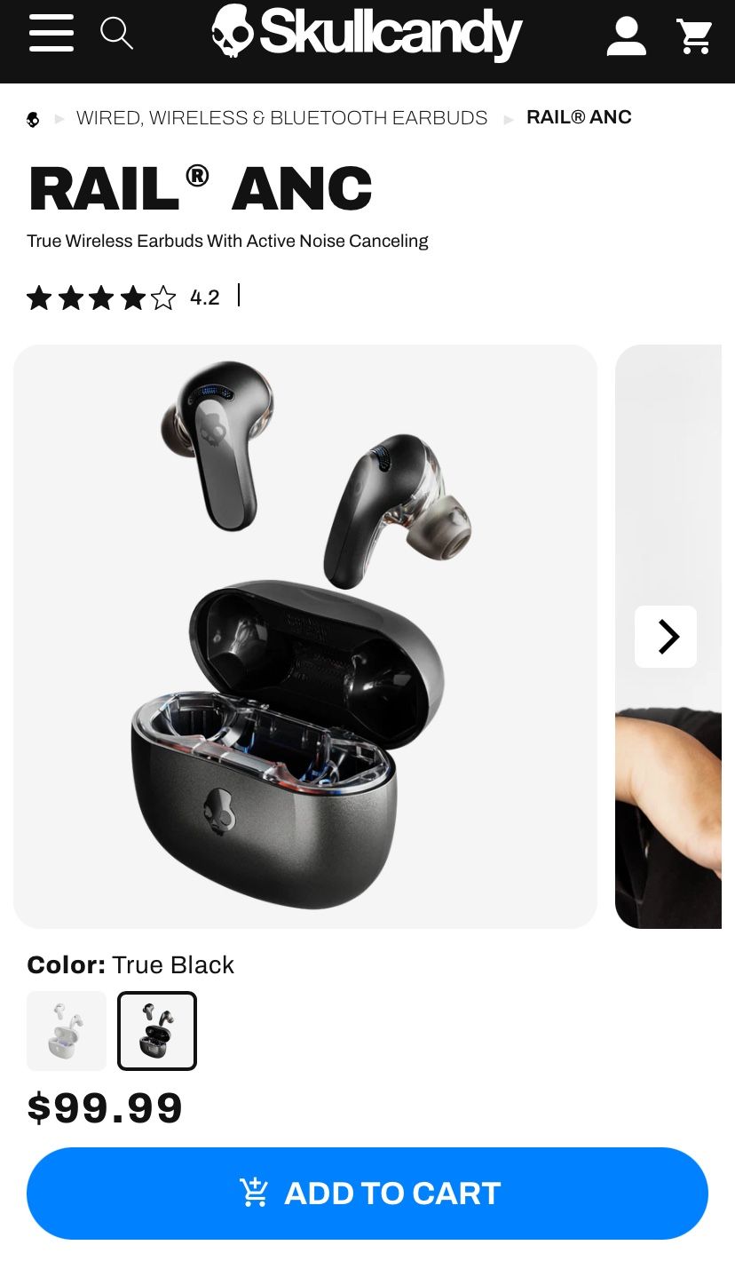 Skull Candy Rail Anc Headphones