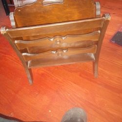 Sturdy Vintage Magazine Rack