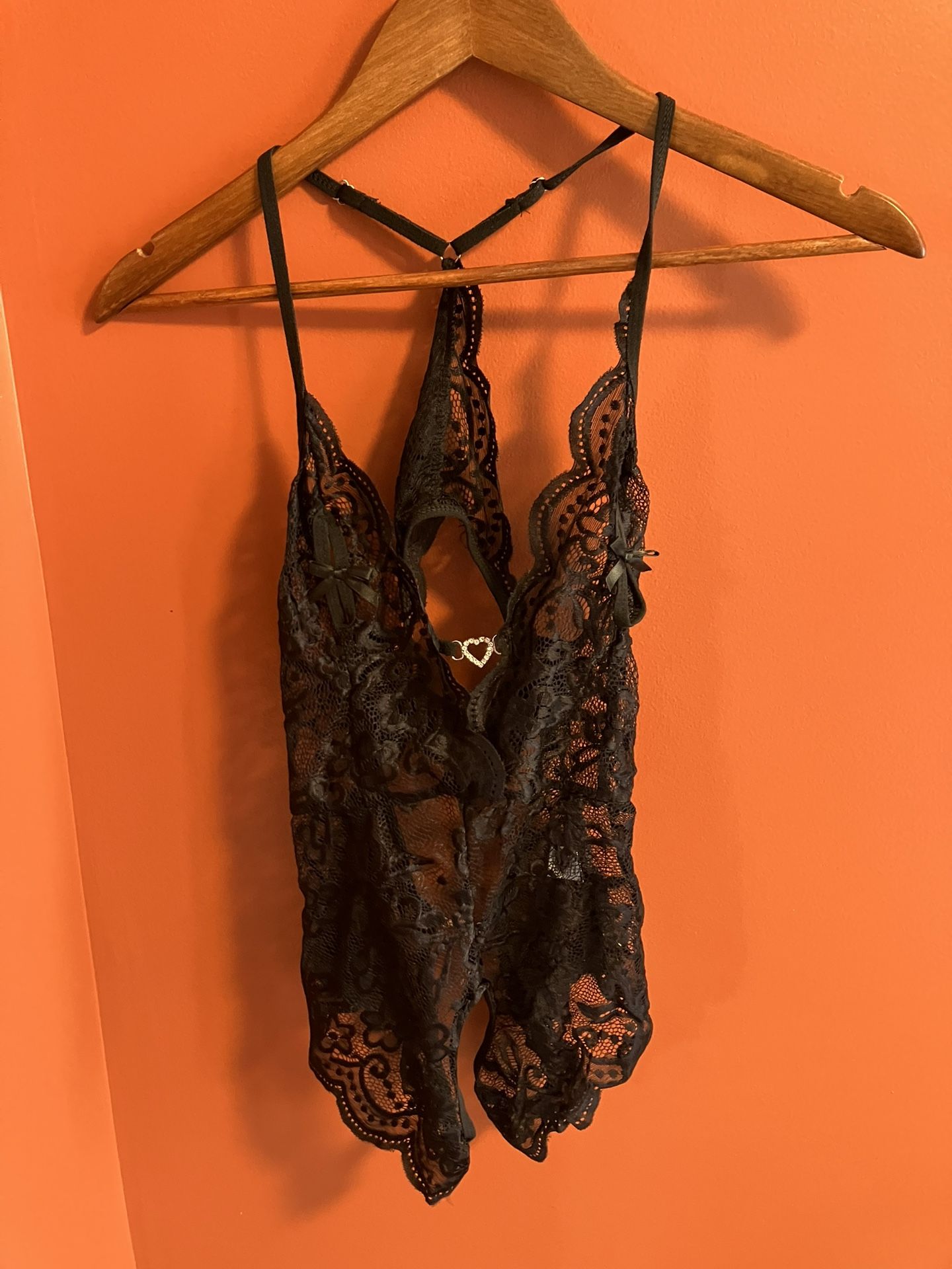 Black Lingerie. Crotchless