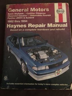 1982-1994 GM Haynes repair guide.