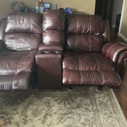 Leather Brown Sofa