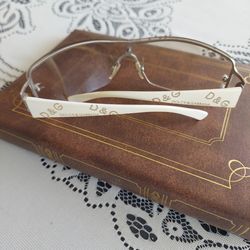 Offering up a designer pair of Dolce Gabbana designer prescription glasses