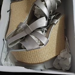 Grey Kayleen Wedges Size 9