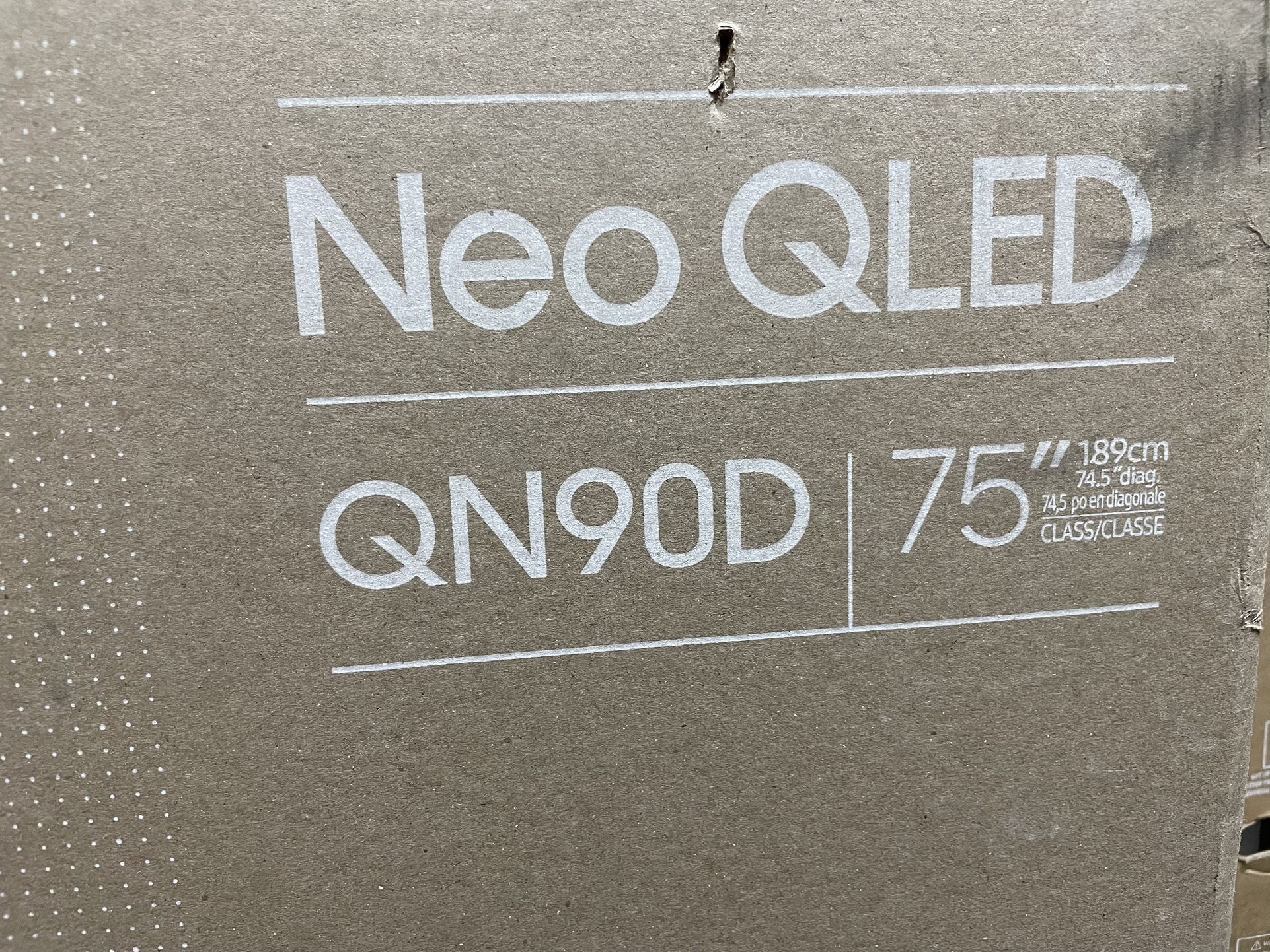 SAMSUNG 75-Inch Class Neo QLED 4K QN90D Series Quantum HDR+, Dolby Atmos, Object Tracking Sound+, Anti-Glare, Gaming Hub, Q-Symphony, Smart TV with Al