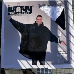 New - The Wayy Big Hoodie, Unisex, One size (Navy)