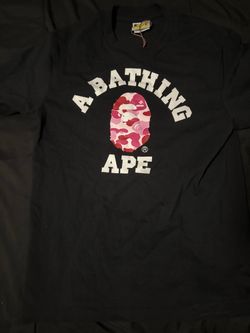 A Bathing Ape BAPE College Logo T-Shirt Size Small Dm Offers