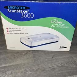 NEW in BOX MicroTek Scanner 3600 *MAKEanOFFER*