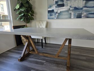 Concrete Top Dining Table