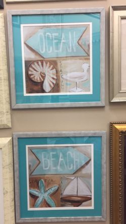 Set of 2 Ocean/Beach pictures