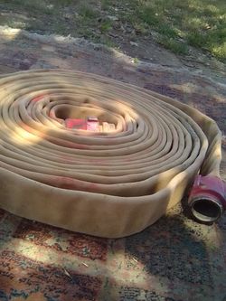 Construction fire hose 3 inch nozzle 100 feet long