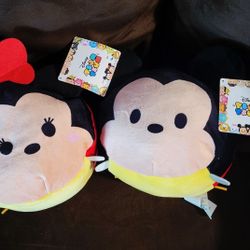 DISNEY MICKEY AND MINNIE PLUSHIES 