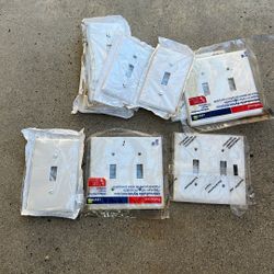 2-Gang White Toggle Nylon Standard Wall Plate (1-Pack)