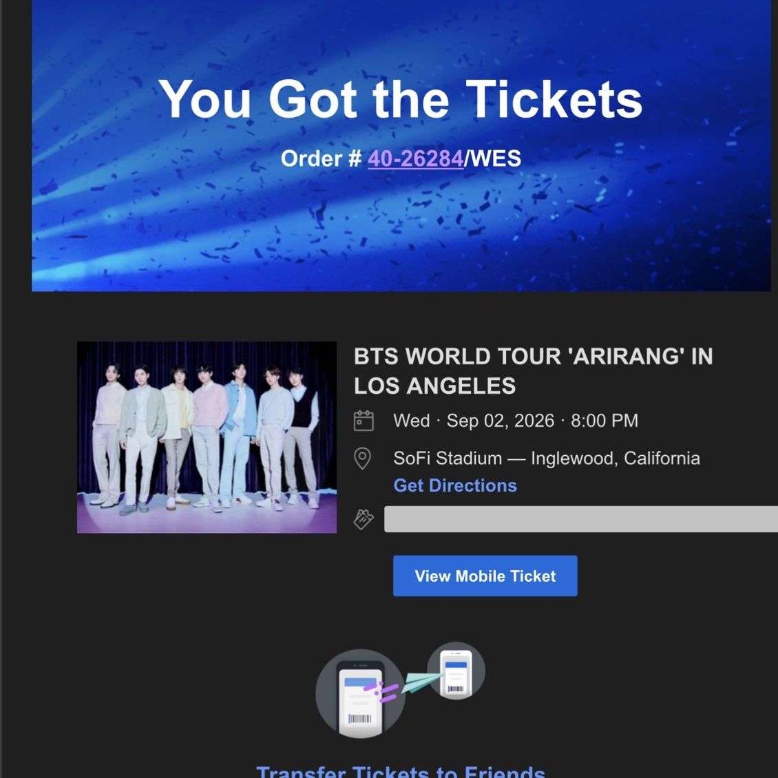 BTS Tickets For sale for Sale in Long Beach, CA - OfferUp
