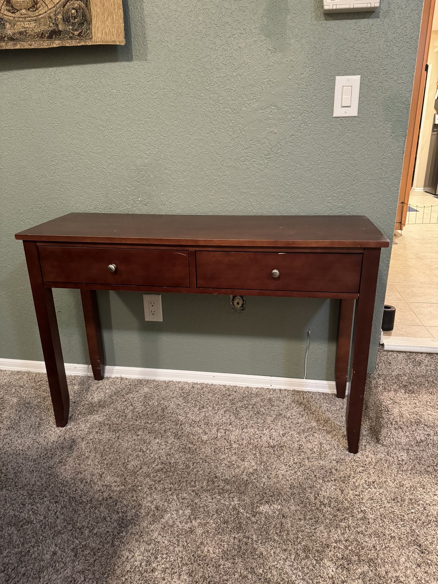 Cherrywood Console Table For Sale