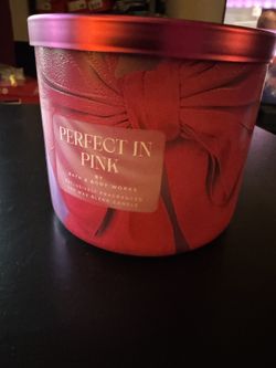 Bath and Body Works Perfect in Pink Candle