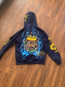 Ed Hardy Panther Bulldog Hoodie   