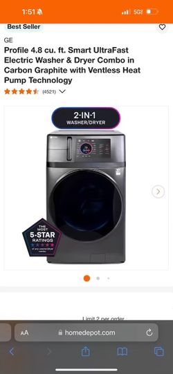 GE 2in 1 Washer And Dryer 