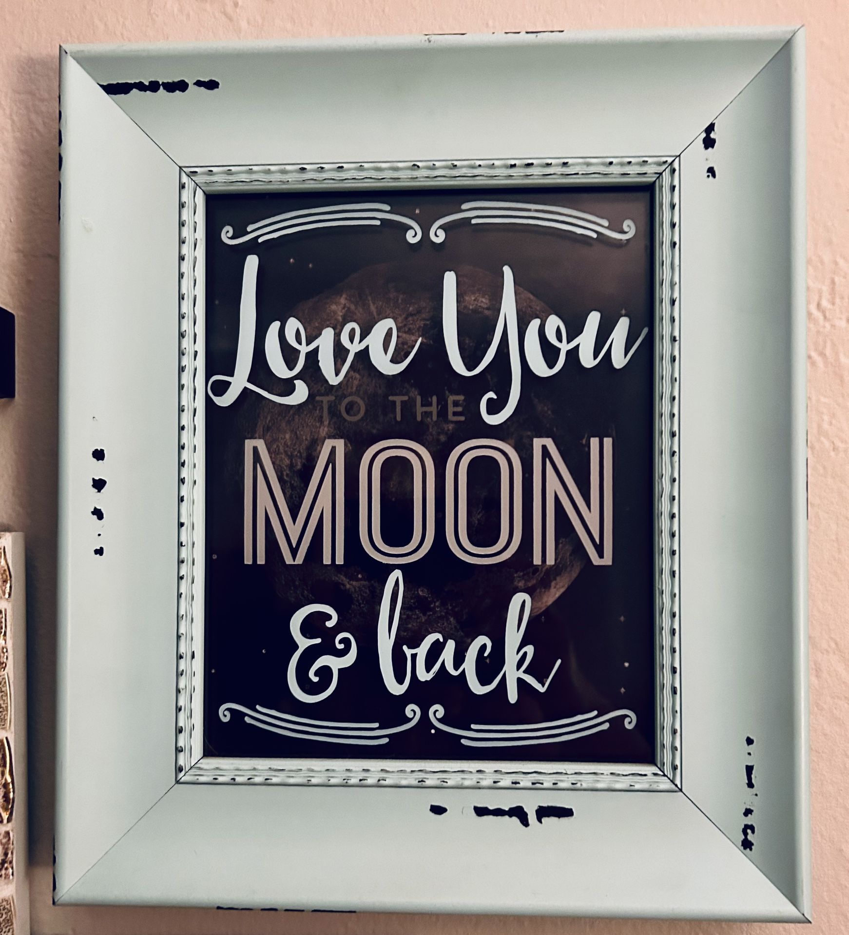 12x14 Inch Distressed Wooden Frame With Glass