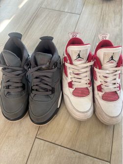 Air Jordan 4s Gray & Alternate 89 bundle (same shoe size)