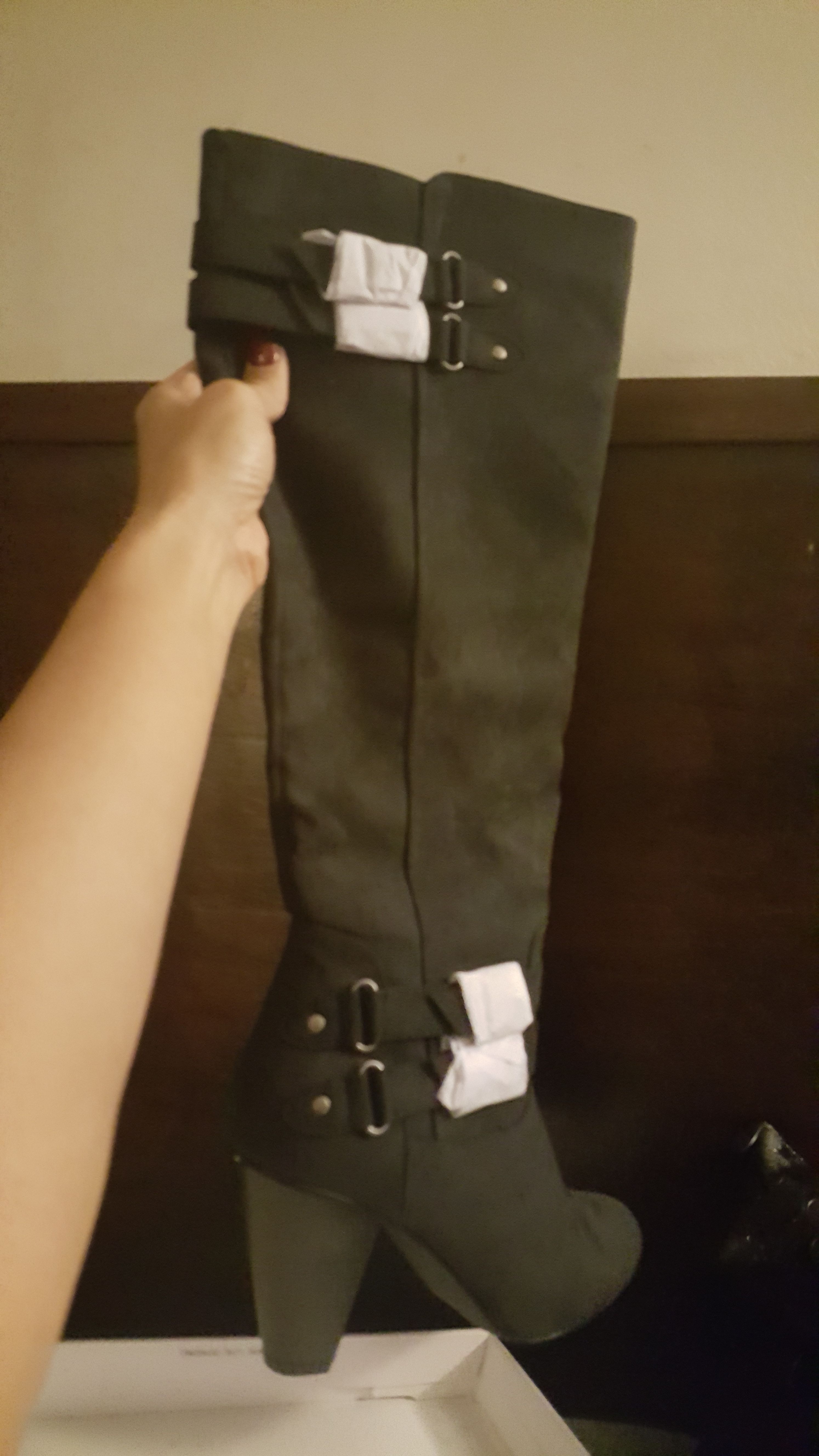 Justfab Black Caramella size 10 New Boots