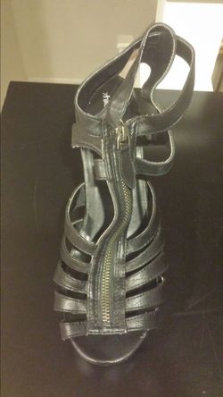 Target brand black gladiator wedge